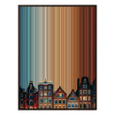 34×38" Framed Canvas - Brown Frame variant