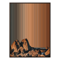 34×38" Framed Canvas - Brown Frame variant