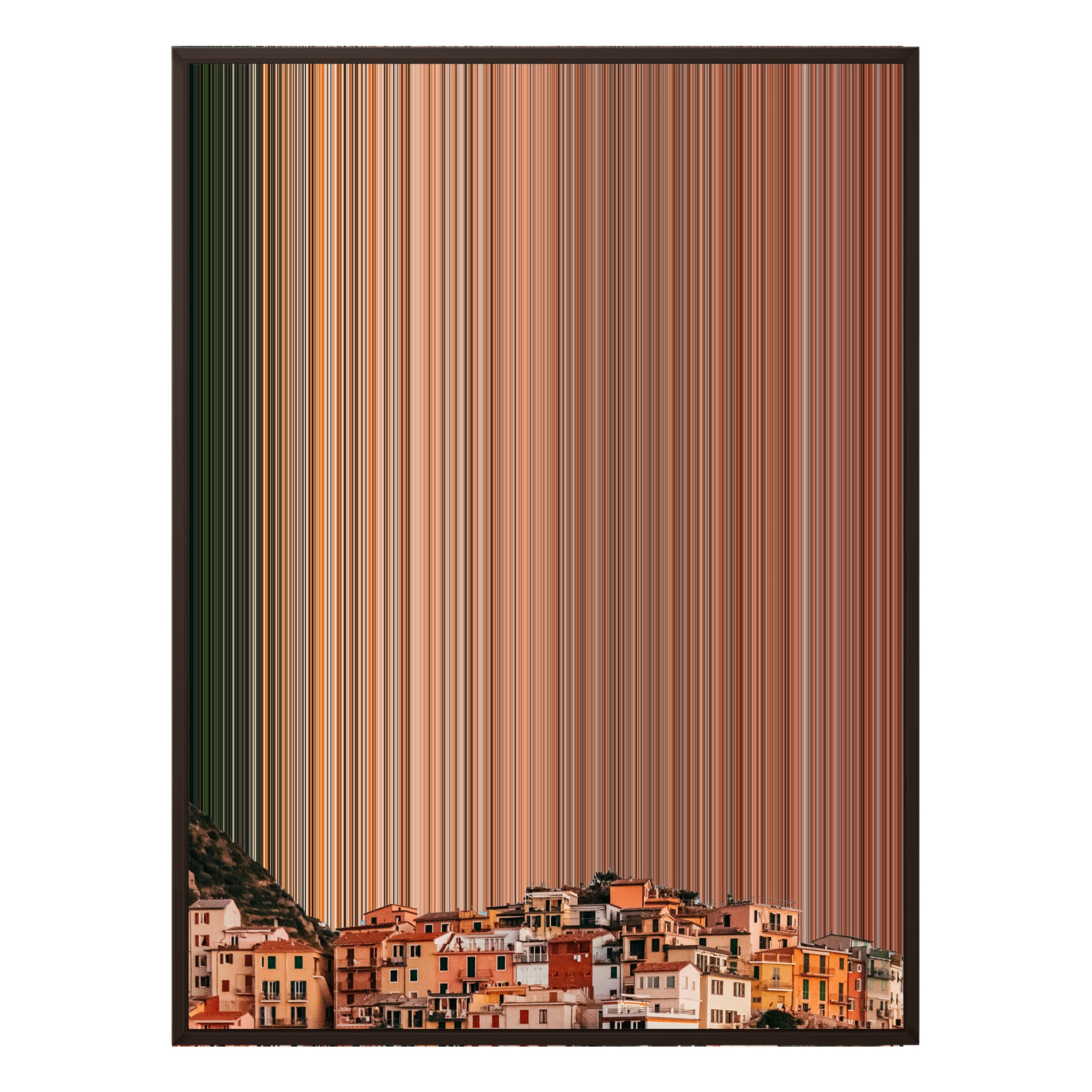 34×38" Framed Canvas - Brown Frame variant