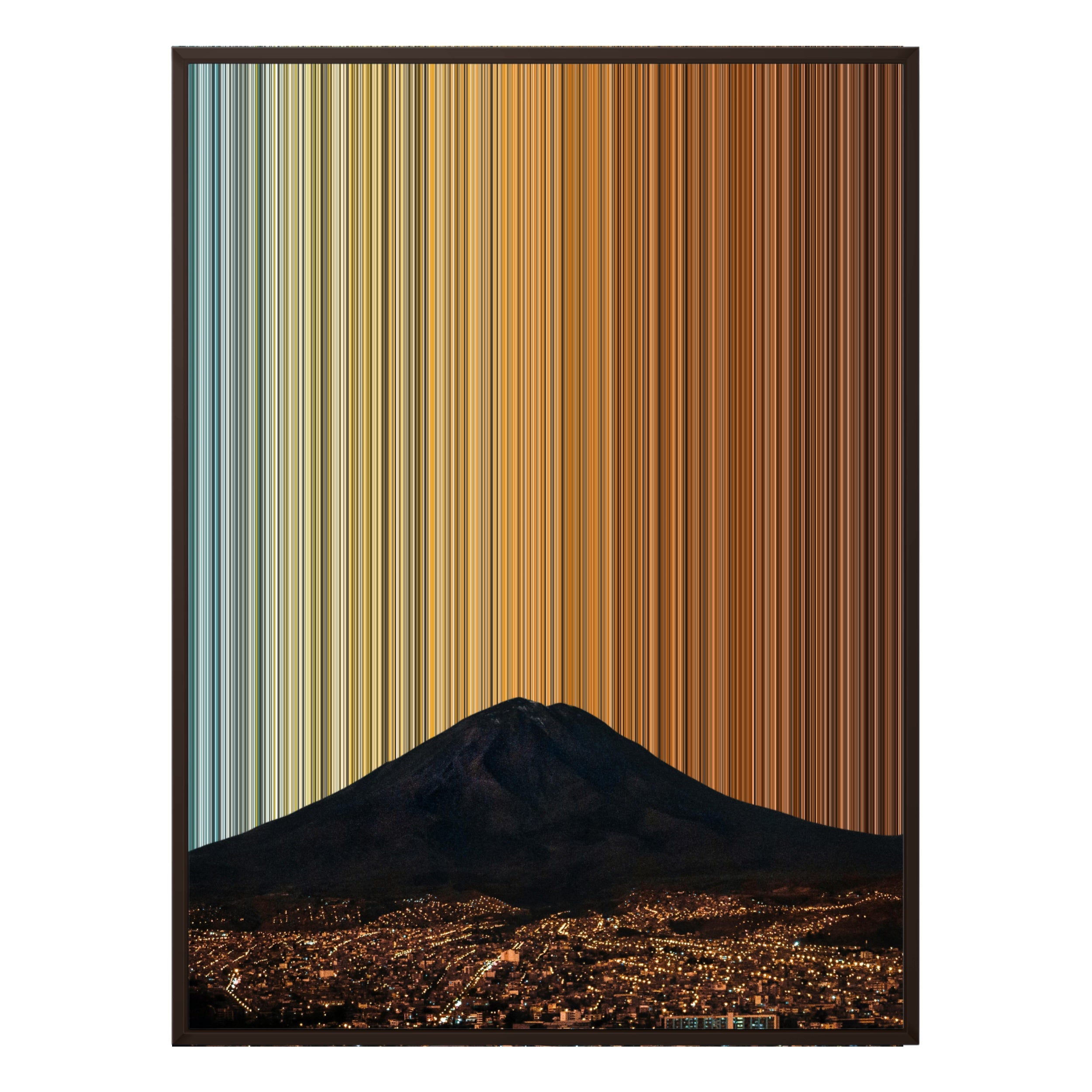 34×38" Framed Canvas - Brown Frame variant