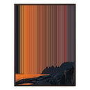 34×38" Framed Canvas - Brown Frame variant