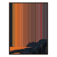 34×38" Framed Canvas - Brown Frame variant