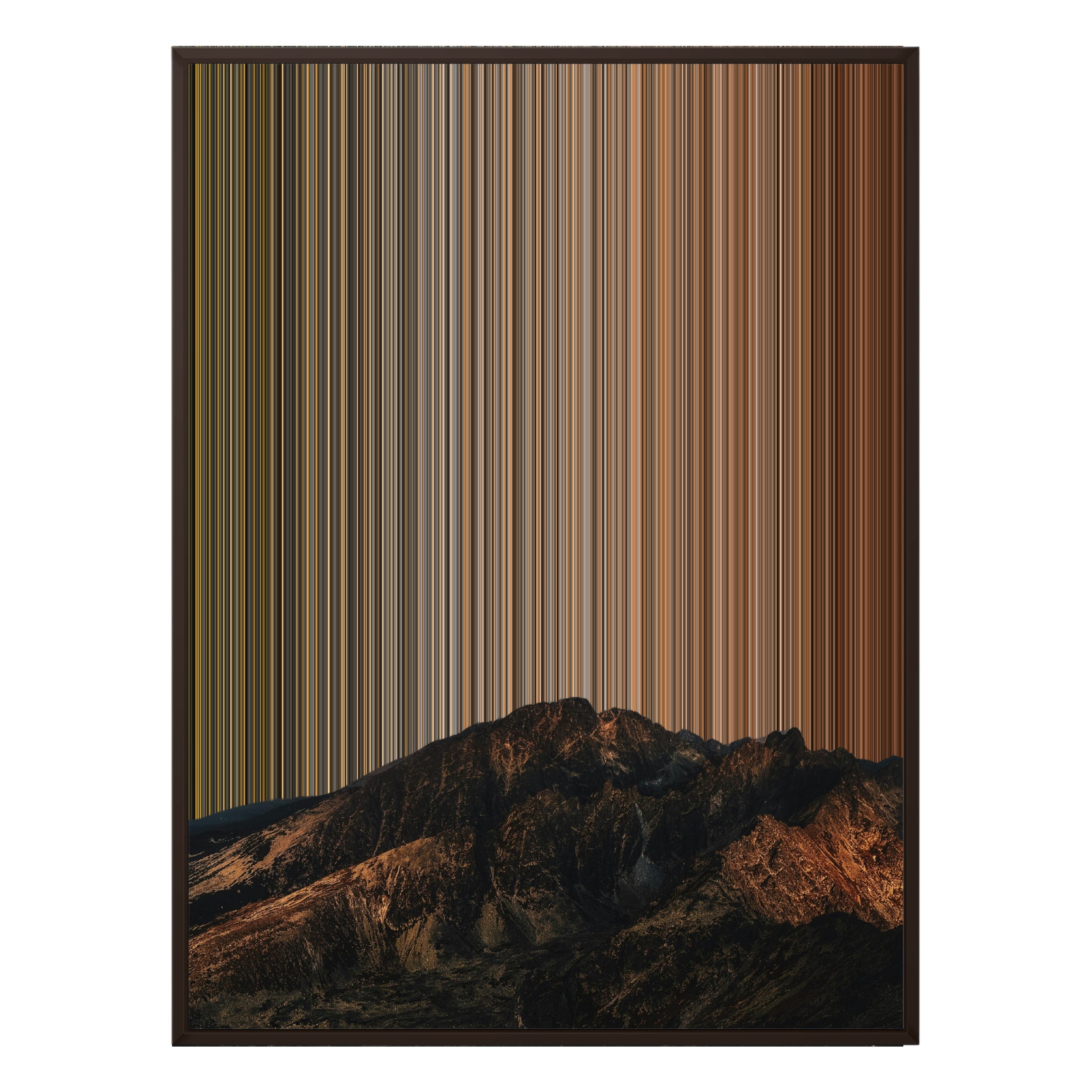 34×38" Framed Canvas - Brown Frame variant