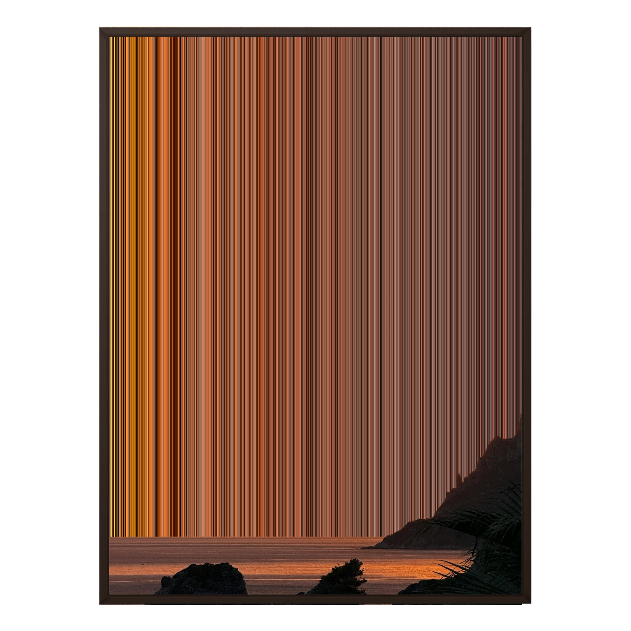 34×38" Framed Canvas - Brown Frame variant