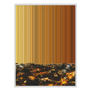 34×38" Framed Canvas - White Frame variant