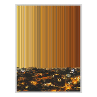 34×38" Framed Canvas - White Frame variant