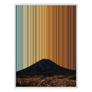 34×38" Framed Canvas - White Frame variant