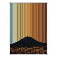 34×38" Framed Canvas - White Frame variant