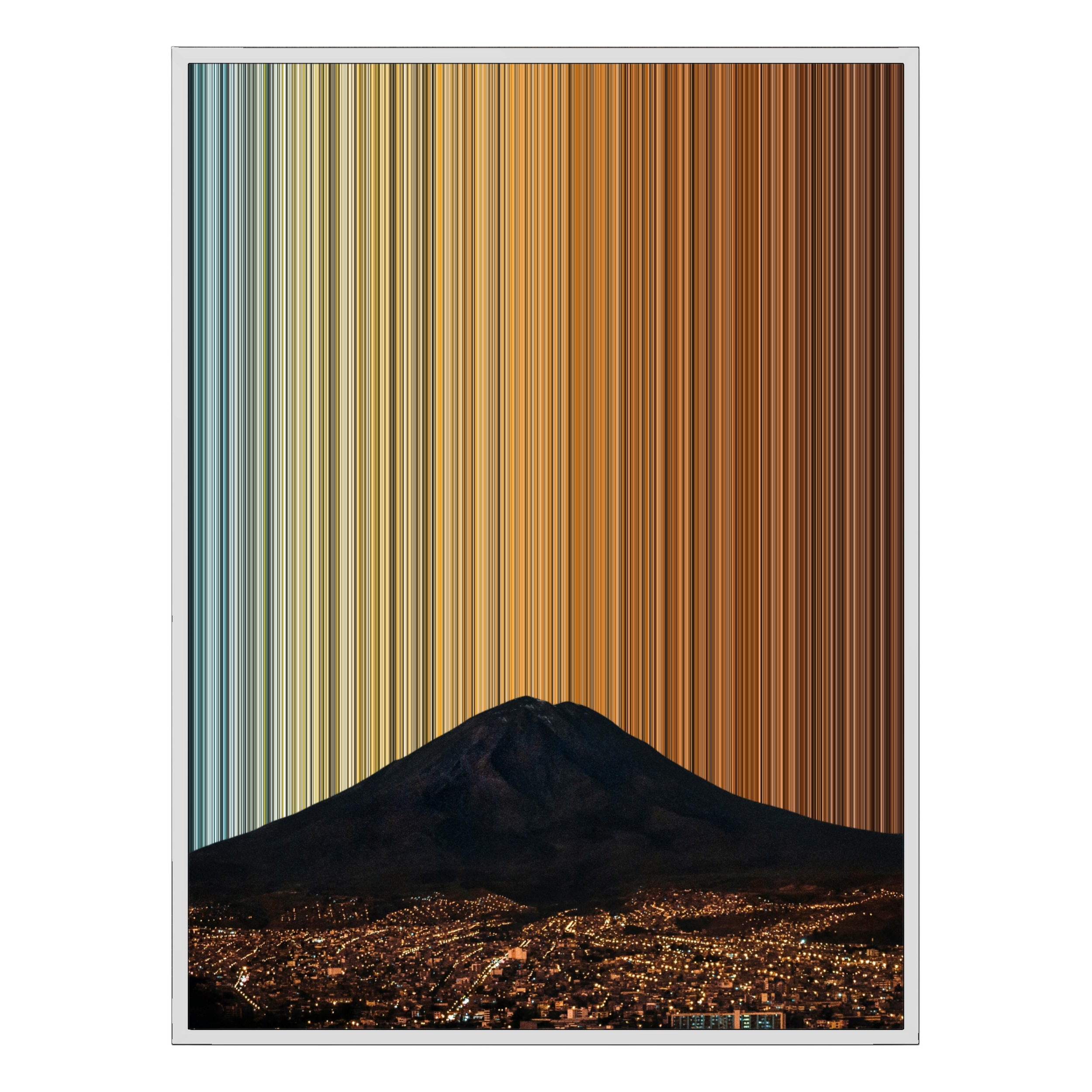 34×38" Framed Canvas - White Frame variant