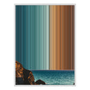 34×38" Framed Canvas - White Frame variant