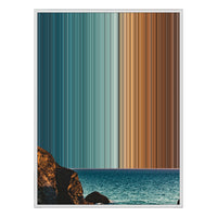 34×38" Framed Canvas - White Frame variant