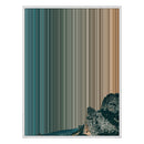 34×38" Framed Canvas - White Frame variant