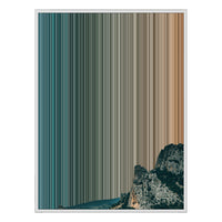 34×38" Framed Canvas - White Frame variant