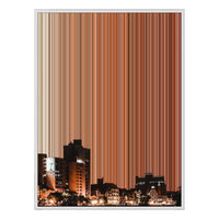 34×38" Framed Canvas - White Frame variant