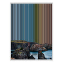 34×38" Framed Canvas - White Frame variant