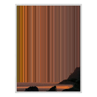 34×38" Framed Canvas - White Frame variant