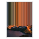 34×38" Framed Canvas - White Frame variant