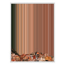 34×38" Framed Canvas - White Frame variant