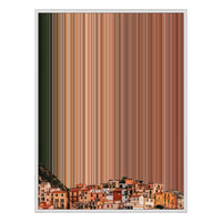 34×38" Framed Canvas - White Frame variant