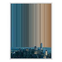 34×38" Framed Canvas - White Frame variant