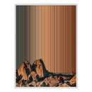 34×38" Framed Canvas - White Frame variant