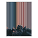 34×38" Framed Canvas - White Frame variant