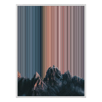 34×38" Framed Canvas - White Frame variant