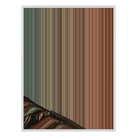 34×38" Framed Canvas - White Frame variant