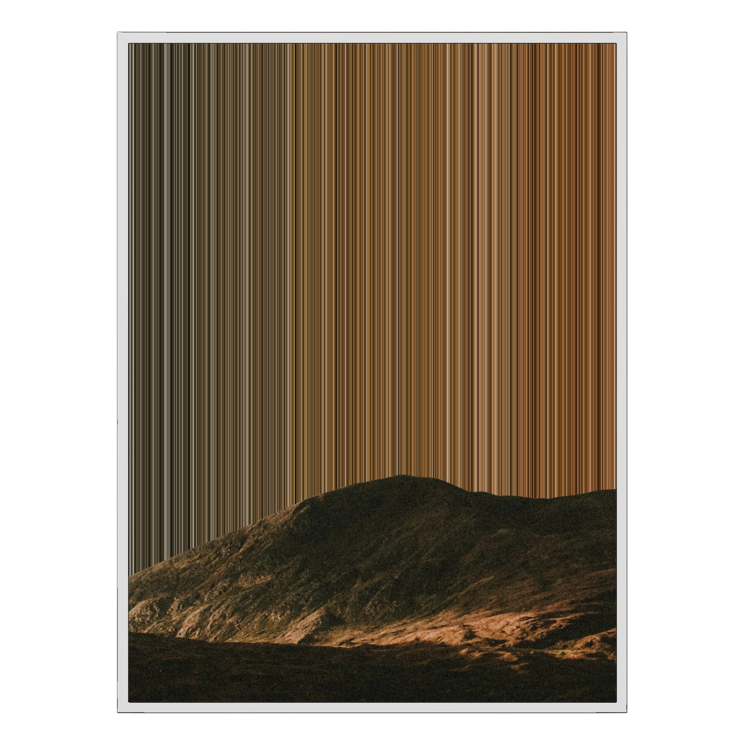 34×38" Framed Canvas - White Frame variant