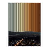 34×38" Framed Canvas - White Frame variant