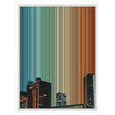 34×38" Framed Canvas - White Frame variant