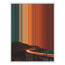 34×38" Framed Canvas - White Frame variant