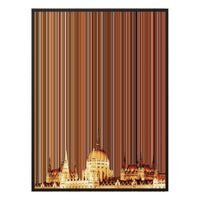 36×18" Framed Canvas - Black Frame variant