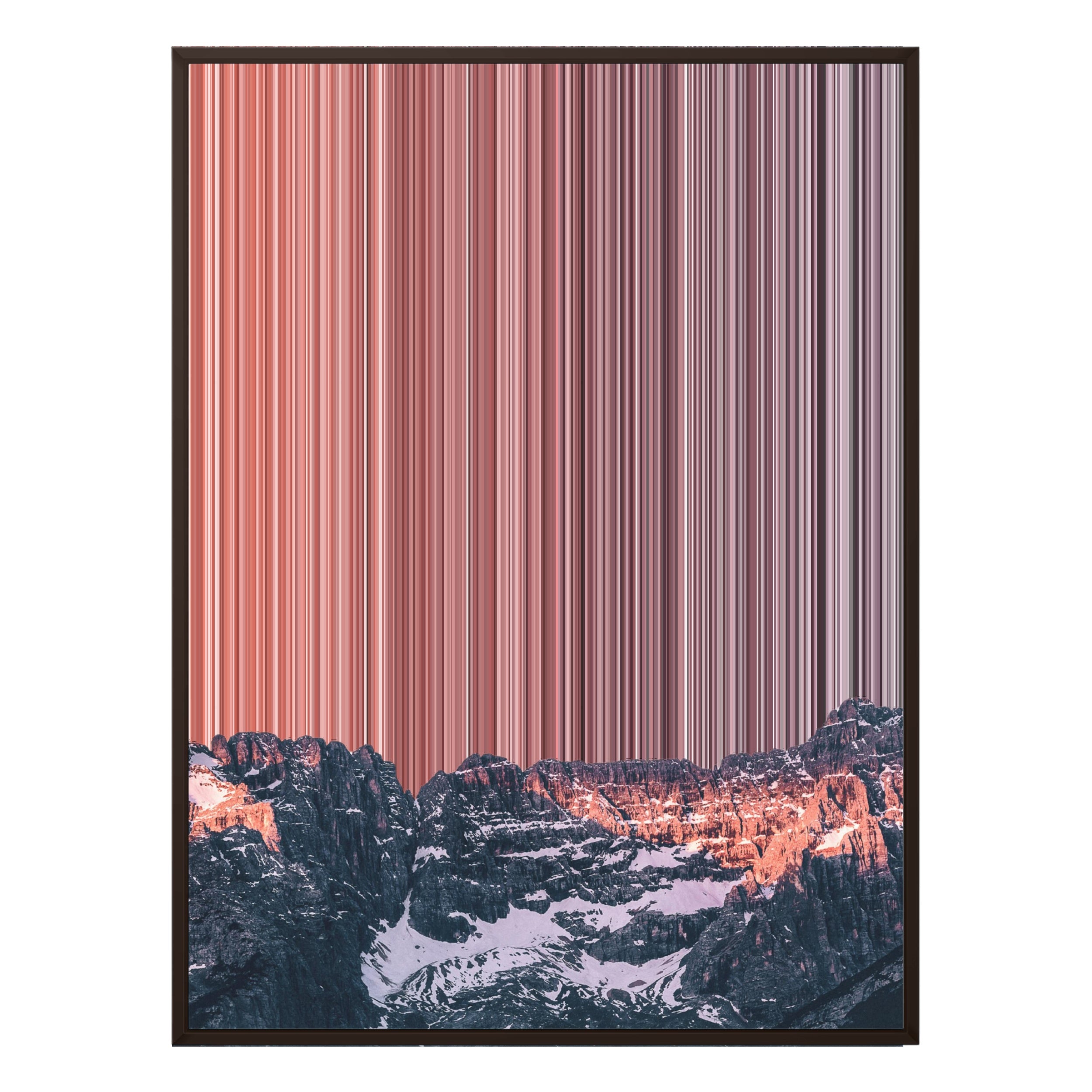 36×18" Framed Canvas - Brown Frame variant