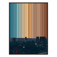 36×18" Framed Canvas - Brown Frame variant