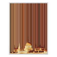 36×18" Framed Canvas - White Frame variant