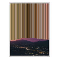 36×18" Framed Canvas - White Frame variant