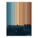 36×18" Framed Canvas - White Frame variant