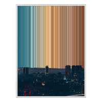 36×18" Framed Canvas - White Frame variant