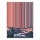 36×18" Framed Canvas - White Frame variant