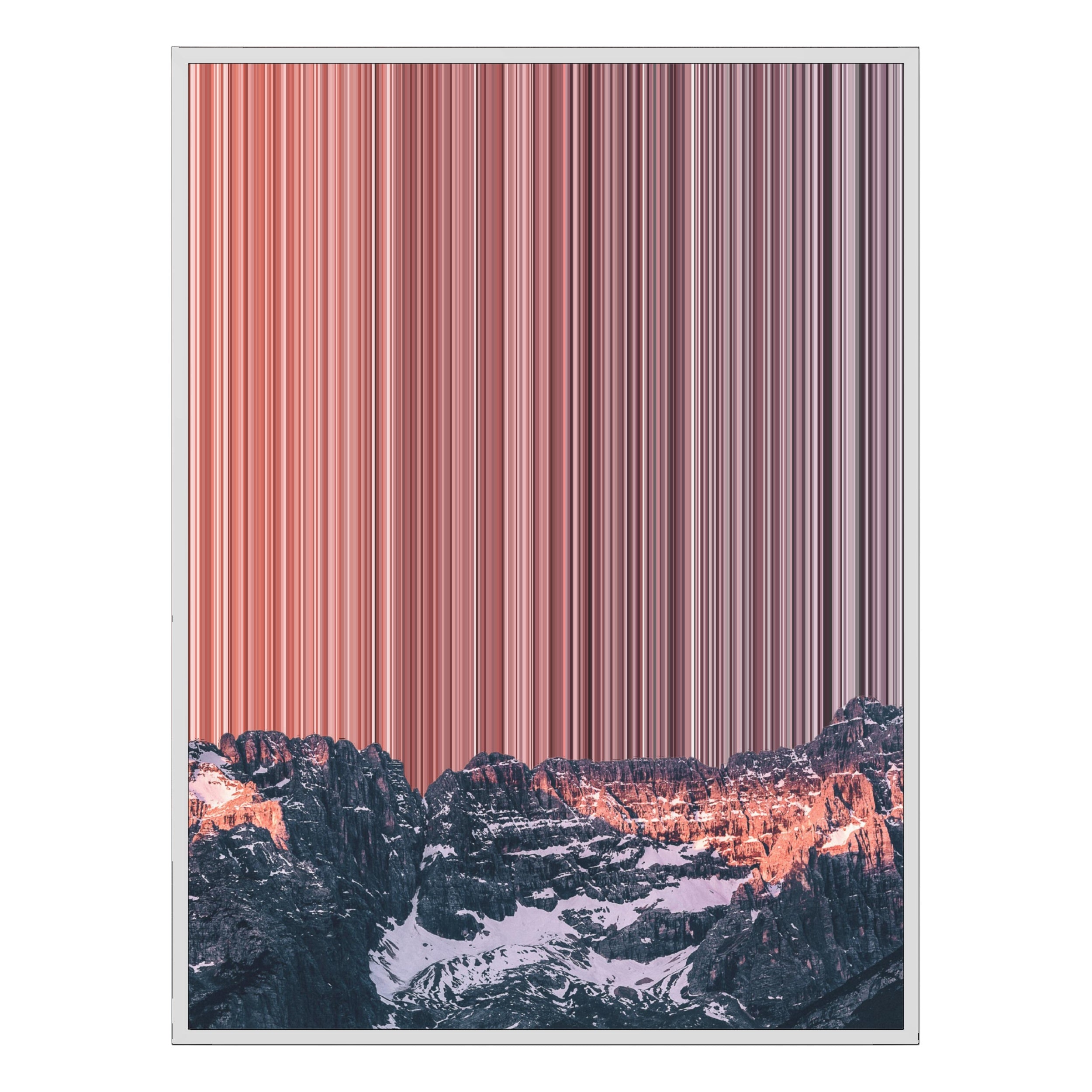 36×18" Framed Canvas - White Frame variant