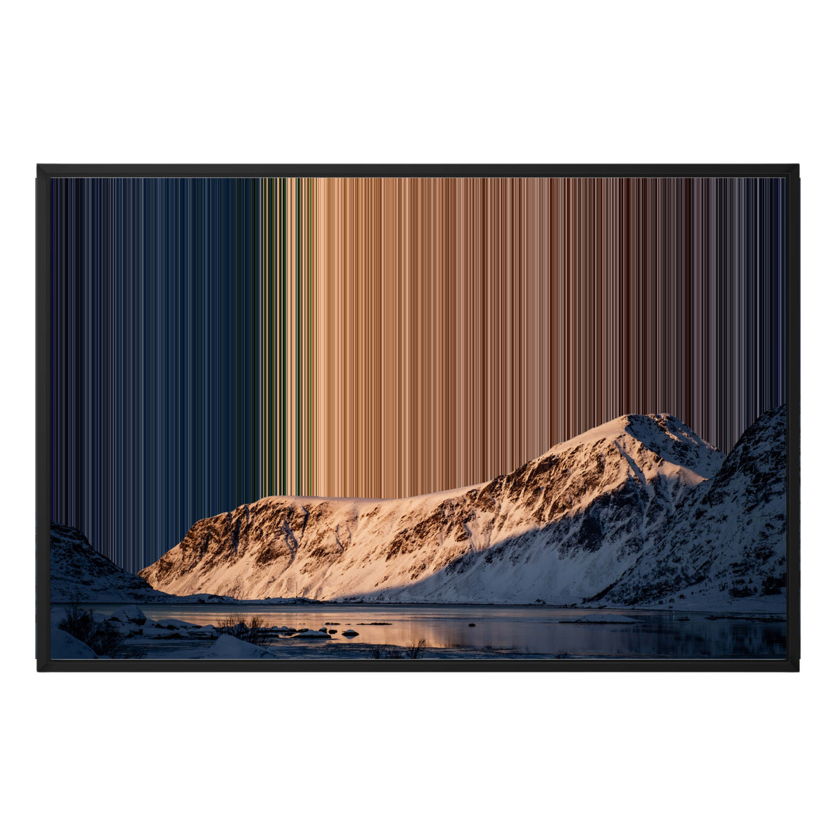 Ingelijst canvas, 36×24", zwarte lijst