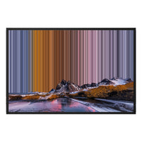 Inramad canvastavla, 36×24", svart ram