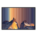 Gerahmtes Leinwandbild im Format 36×24", schwarzer Rahmen