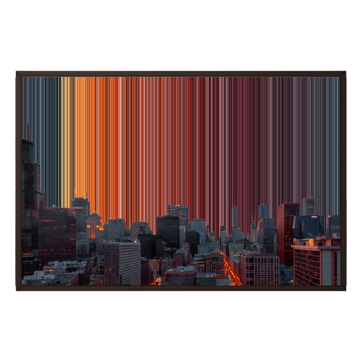 36×24" Framed Canvas - Brown Frame variant