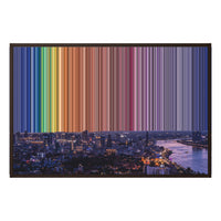 36×24" Framed Canvas - Brown Frame variant