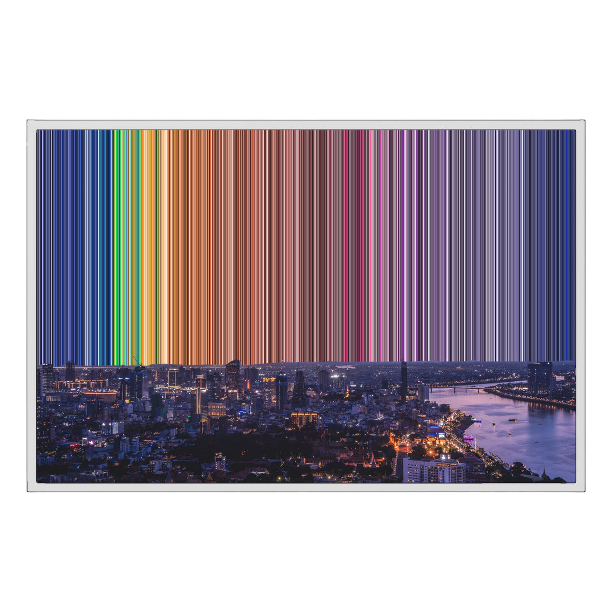 36×24" Framed Canvas - White Frame variant