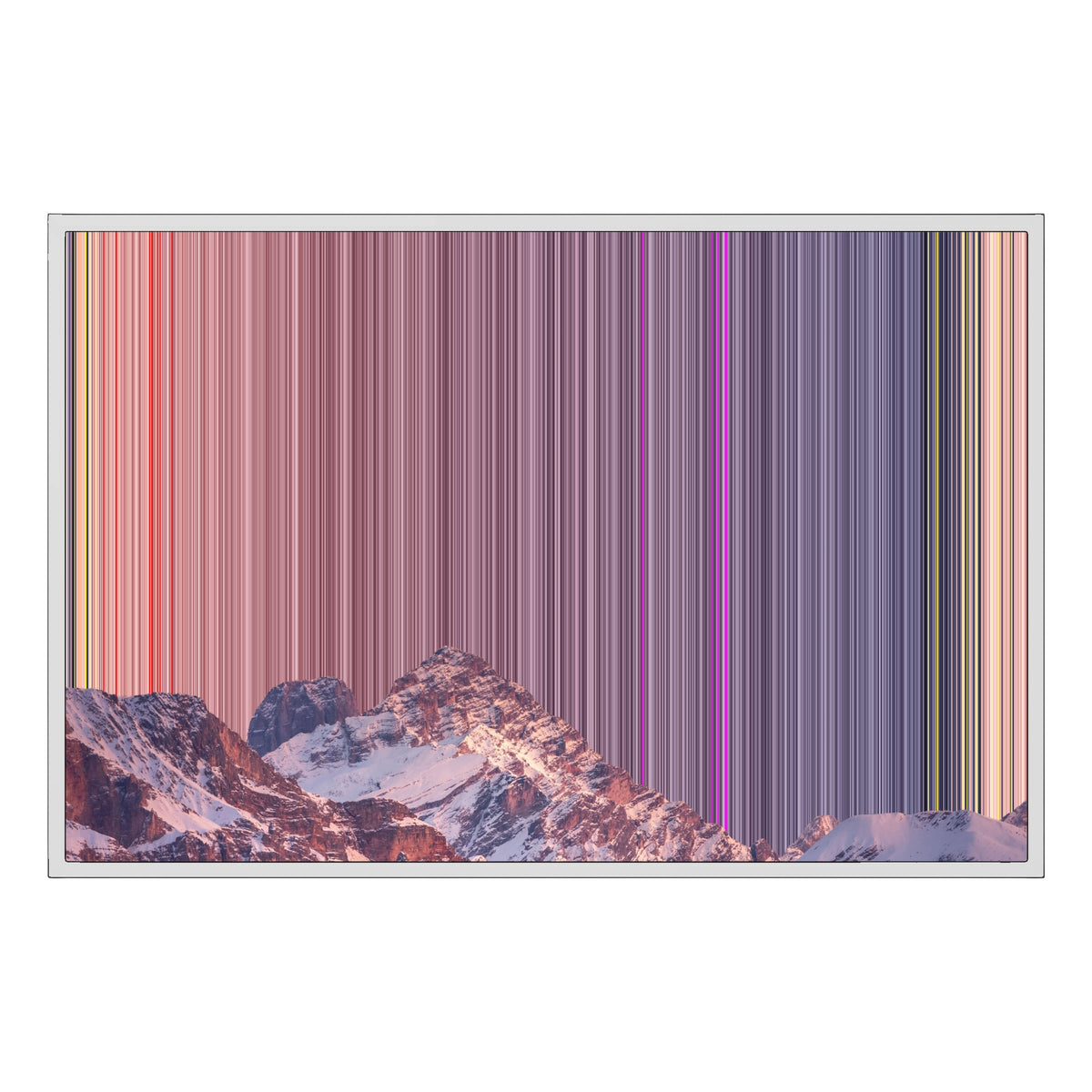 36×24" Framed Canvas - White Frame variant