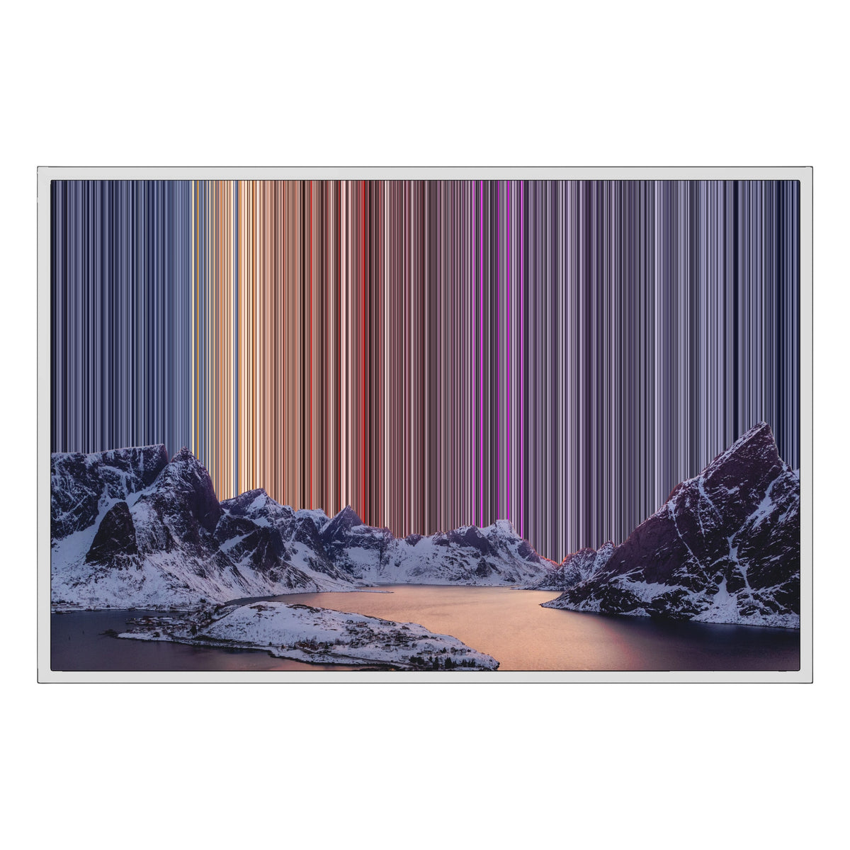 Lienzo con marco clásico, 36×24", marco blanco