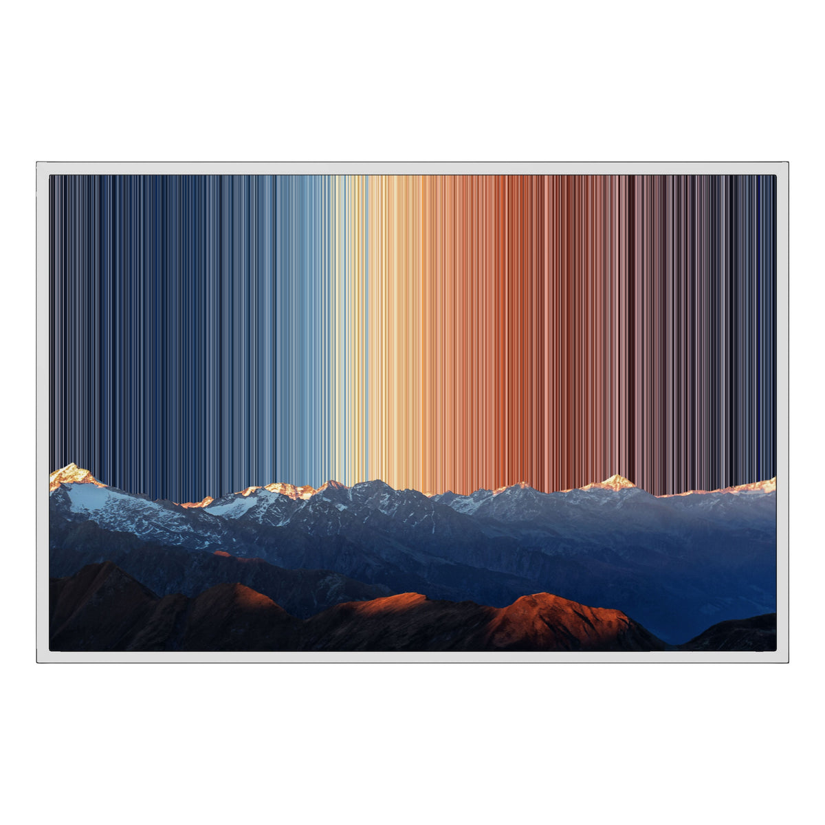 Tela con cornice classica, 36×24", cornice bianca